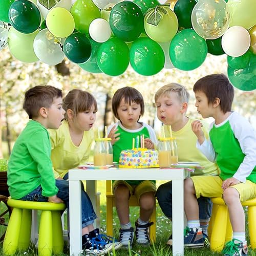 Green and Gold Balloons 60PCS 12 Inches Party Decor