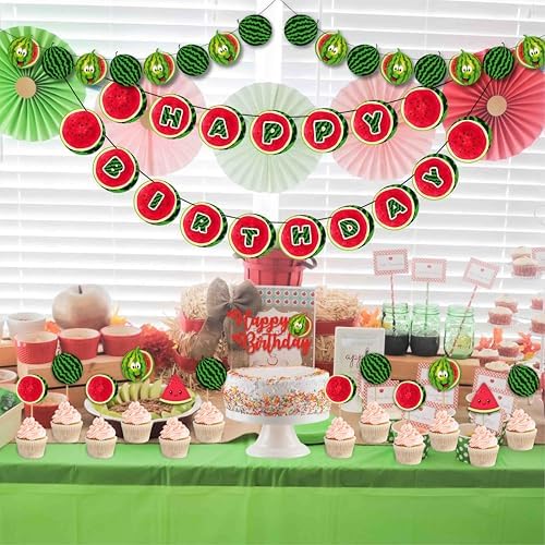 Seyal Watermelon Theme Birthday Party Decorations