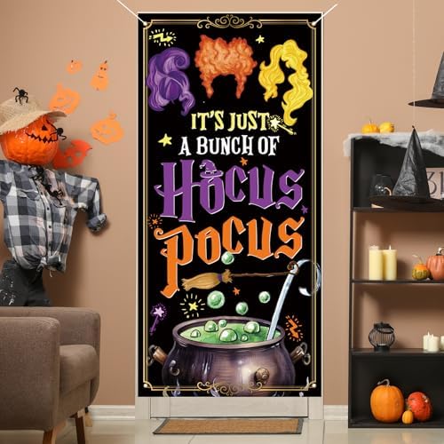 Hocus Pocus Sanderson Sisters Halloween Door Cover Banner