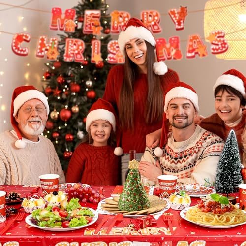 KesaPlan 170 Piece Christmas Party Supplies Set