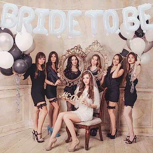 Tellpet Bride To Be Balloons Banner White