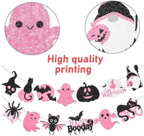 Halloween Boo Birthday Decor 2PCS Ghost Theme Banners