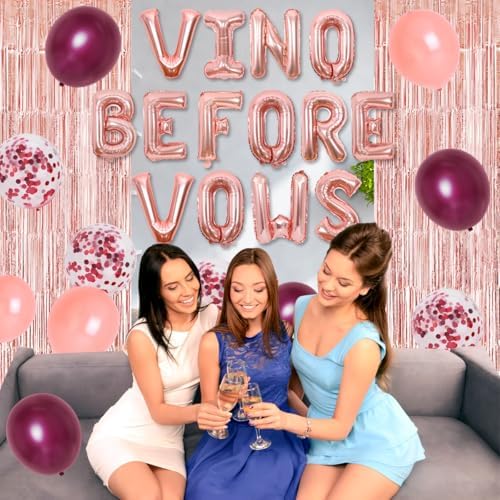 Wine Themed Bachelorette Party Decorations Set