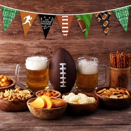 32ft Football Pennant Banner Garland Decor