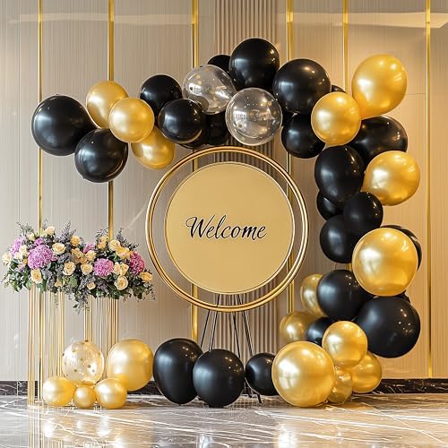 JOYIN 150 Pcs Metallic Gold Balloons Arch Kit
