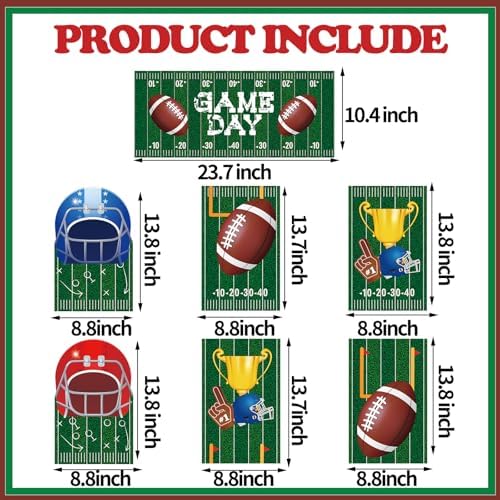 Football Party Banners - Game Day Door Decoration Set