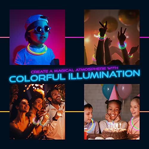 248 PCS Glow Sticks Party Pack with Connectors