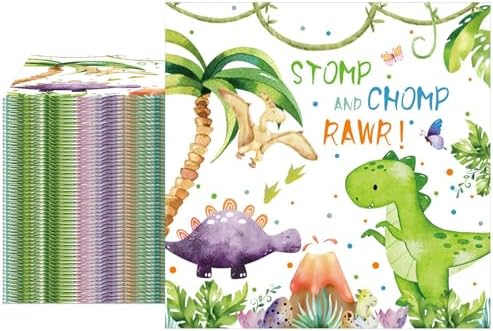 Xiliconie Dinosaur Napkins 40 pcs 2 ply birthday party decorations