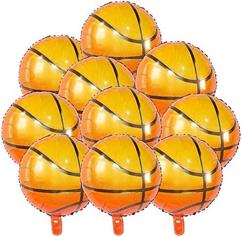 18 Inch Basketball Balloons with Double Sided Dots 10 PCS