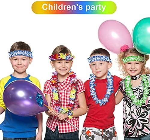 HongyiTime 56 Piece Hawaiian Lei Set
