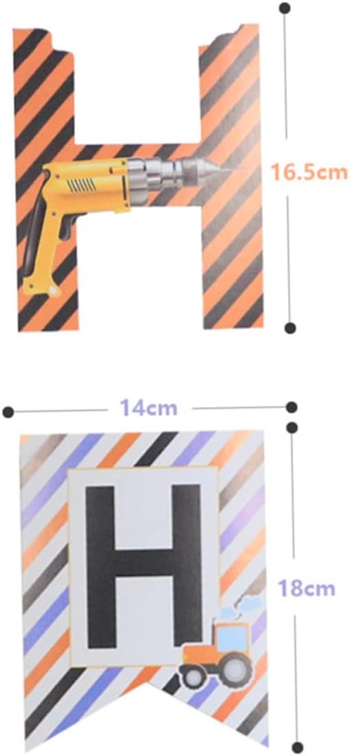 2pcs Car Themed Birthday Hanging Flags for Boys and Girls