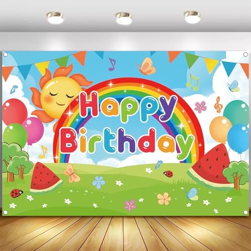 Gardenrex 5x3ft Watermelon Birthday Backdrop