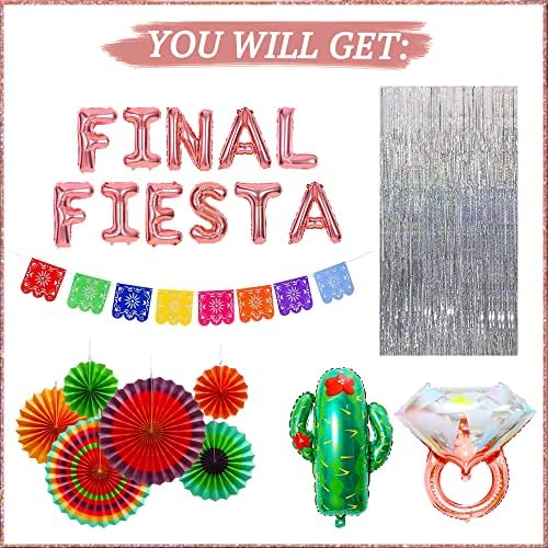 JeVenis Final Fiesta Bachelorette Party Balloon Backdrop Decoration