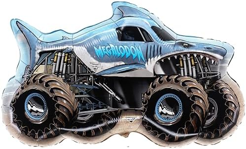 Toyland Pack Of 4 Monster Jam Truck Foil Balloons