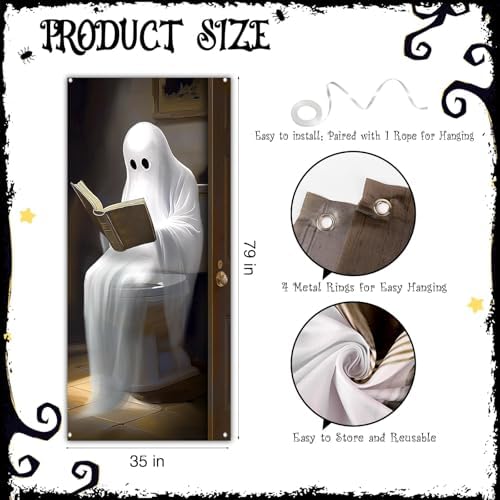 Bunny Chorus Halloween Door Cover 35x78 Inch