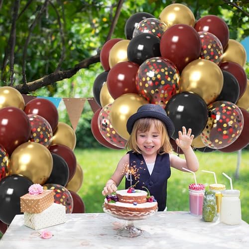 HILAVO 12 Inch Metallic Gold Balloons Party Decor