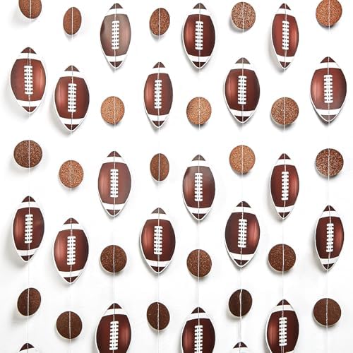 8 Pack Football Party Decorations Glitter Banner