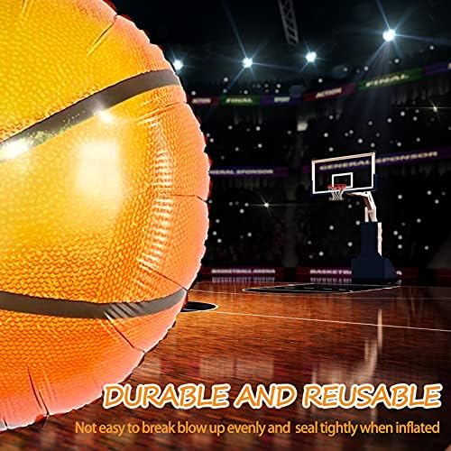 18 Inch Basketball Balloons with Double Sided Dots 10 PCS