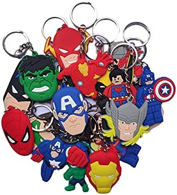 20 Kids Party Favors Key Chains with Fillers