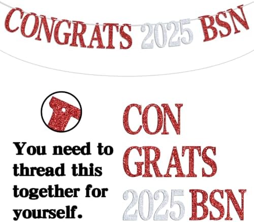 Congrats 2025 BSN Banner for Nursing Graduation