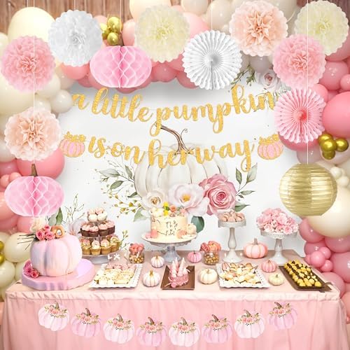 Little Pumpkin Baby Shower Decorations 15 Pcs