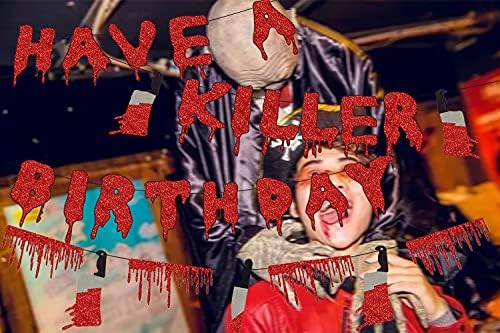 Saliyaa Halloween Horror Birthday Party Decorations Banner Set