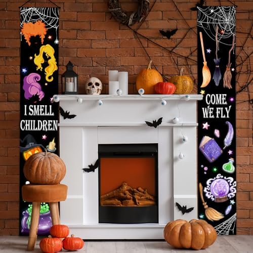 Halloween Porch Banner Signs Outdoor Decorations