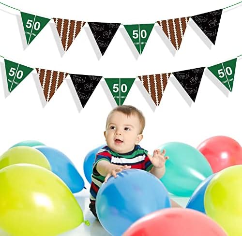 WishLife Football Theme Party Decorations Banners