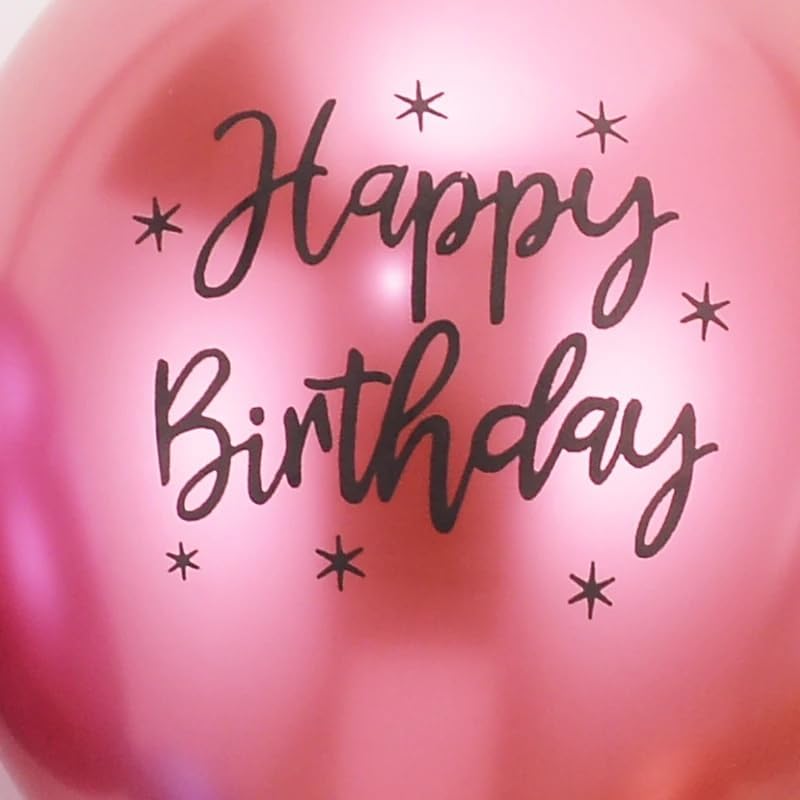 DUILE Metal Happy Birthday Balloons Decorative Party Supplies