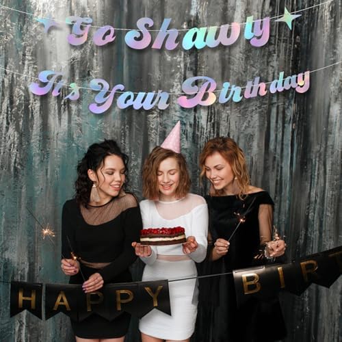 Go Shawty Birthday Banner Iridescent Party Decoration