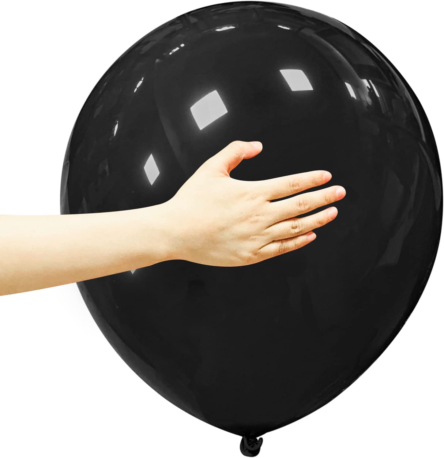 18 Inch Black Balloons 12 Pack for Party Decorations