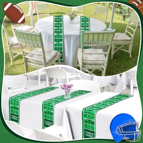 6 Pcs Football Themed Table Runner Set