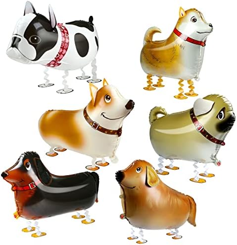Puppy Dog Birthday Decor Balloons - 6pcs Set