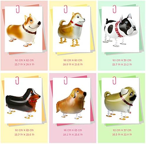 Puppy Dog Birthday Decor Balloons - 6pcs Set