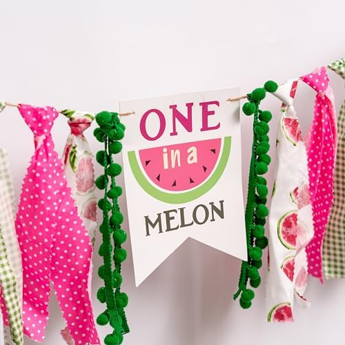 Watermelon High Chair Banner - Fun Birthday Decor