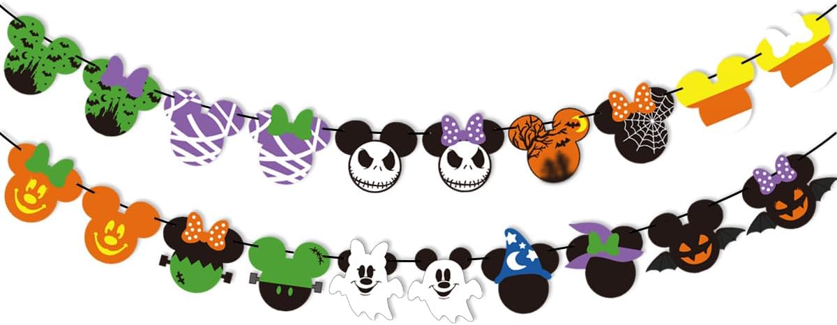 Mouse Halloween Garland Banner for Party Decorations
