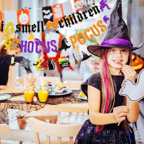 Glittery Hocus Pocus Halloween Banners 3 Pack