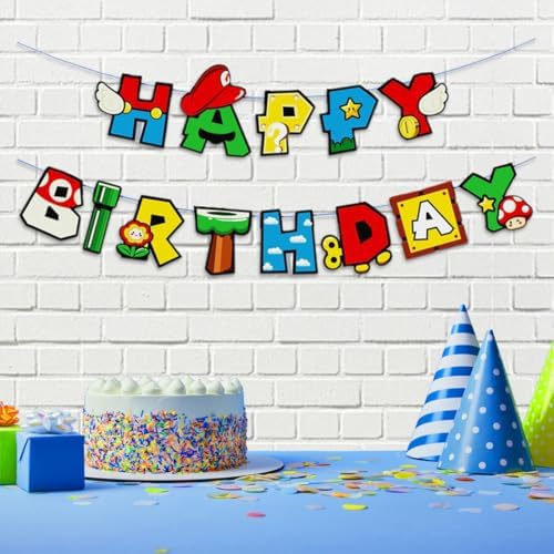 Game Bro Birthday Banner Gaming Theme Decor