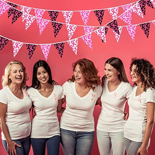 49 Ft Breast Cancer Awareness Pennant Banner Set