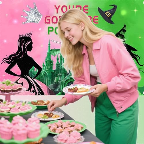 Witch Theme Backdrop Banner for Halloween Party Decorations