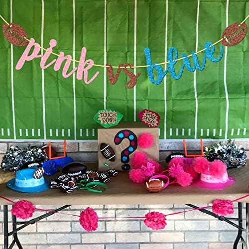 Pink Vs Blue Football Banner for Gender Reveal Party