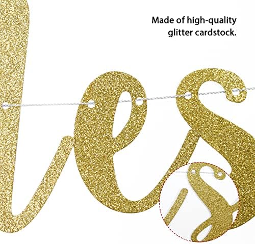 Brides To Be Banner with Gold Glitter
