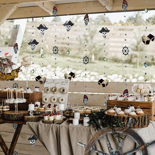 Cheerland Pirate Garland Decor 4pcs 31ft Streamer