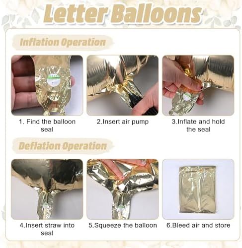 40 Inch Light Gold BRIDE Balloons for Wedding Decor