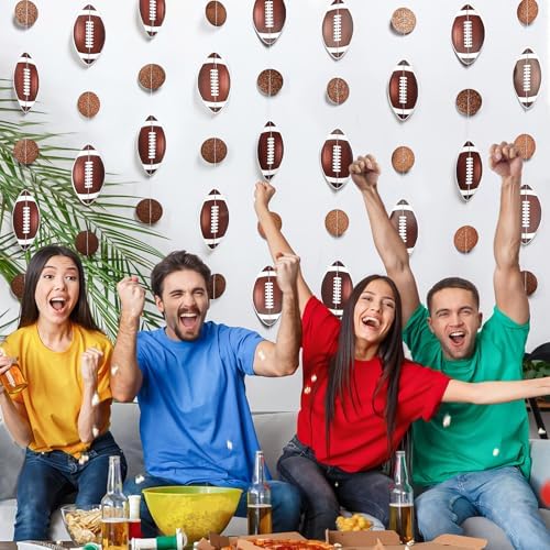 8 Pack Football Party Decorations Glitter Banner
