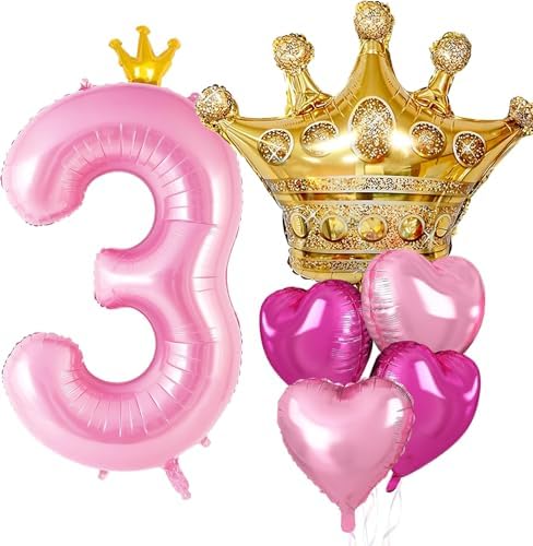 Princess 3rd Birthday Balloon Decor Set