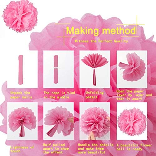 Whaline Flamingo Party Honeycomb Decorations 15Pcs Set