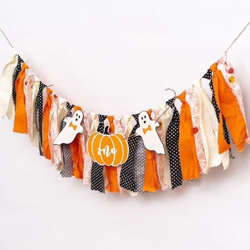 Pumpkin Spook High Chair Banner for Halloween