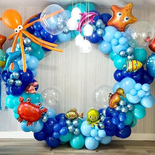 Ocean Themed Party Decorations 165pcs Kit