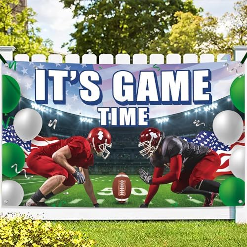 KatchOn XtraLarge Football Backdrop 72x44 Inch Banner